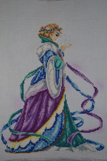 Работа «Девушка с снежинкой»