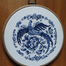 Работа «Тарелка Гжель»