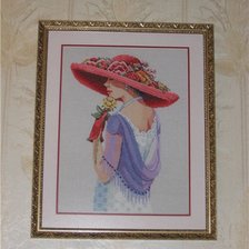 Работа «Дама в шляпе  от Janlynn»