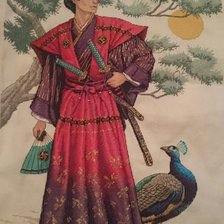 Работа «Самурай и павлин»