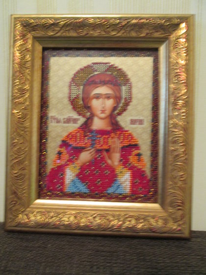 Работа «именная икона Марины»