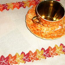 Работа «салфетка "осенний клён"»