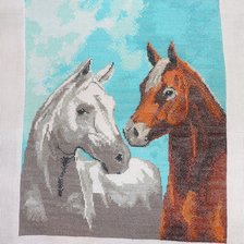 Работа «"Влюбленные лошадки"»