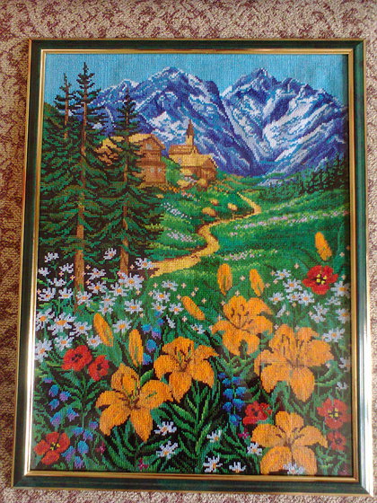 Работа «горные лилии»