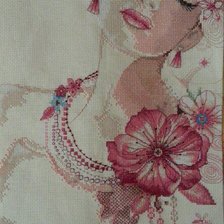 Работа «Девушка с цветами»