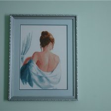 Работа «Vervaco   Дама в голубом»