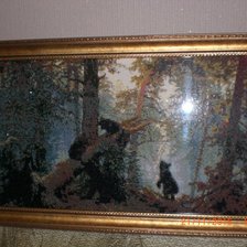 Работа «Утро в сосновом лесу»