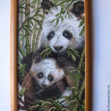 Работа «Панда с детенышем.»