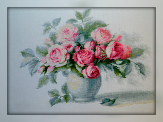 Работа «Luca-S "Этюд с чайными розами"»