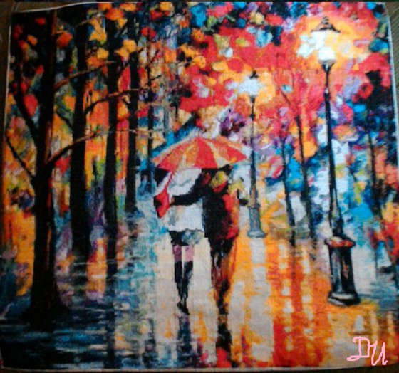 Работа «Под красным зонтом.»