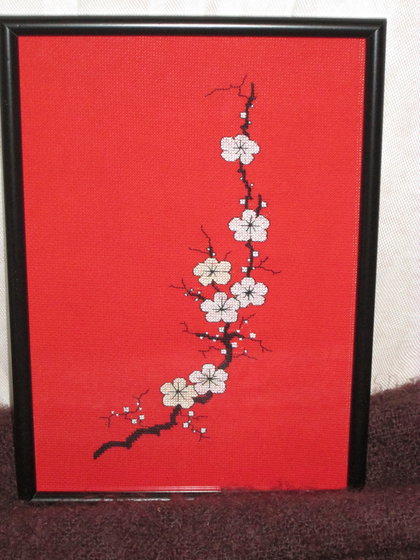 Работа «Веточка сакуры»