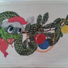 Работа «Новогодняя змейка»