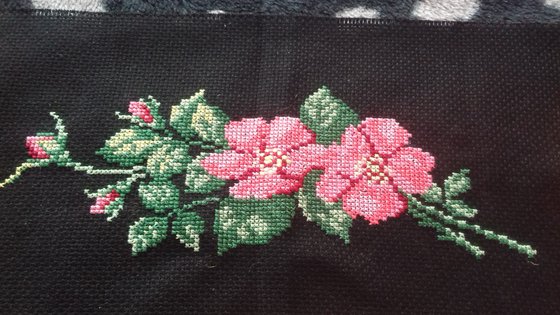 Работа «Ветка шиповника»