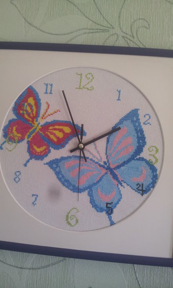 Работа «часы бабочки»