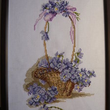 Работа «Корзина с цветами»