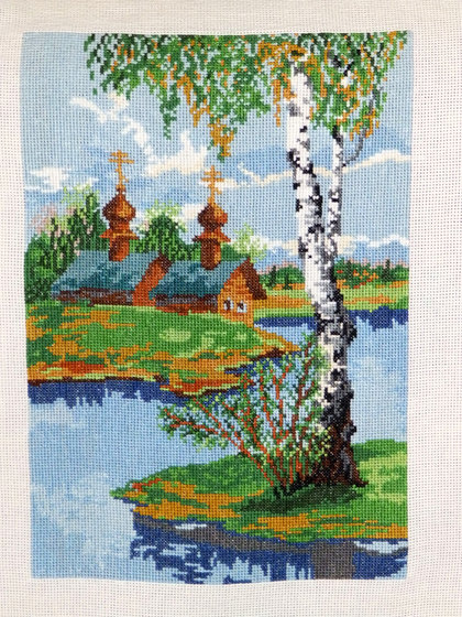 Работа «Скит у реки»