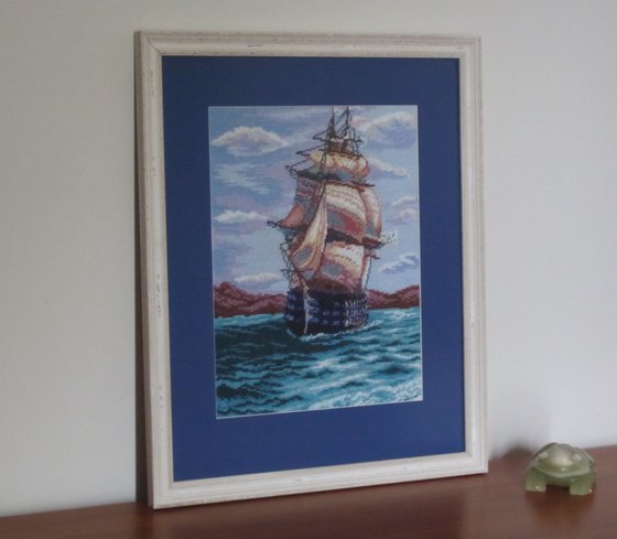 Работа «Корабль в оформлении.»