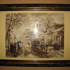 Работа «Зимний город»