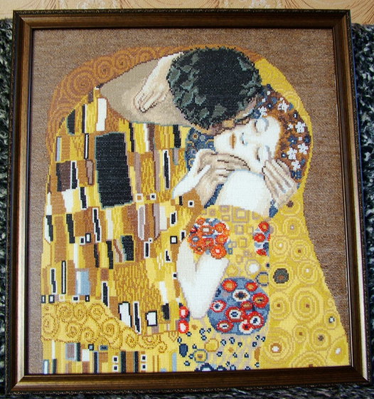 Работа «Густав Климт - Поцелуй»