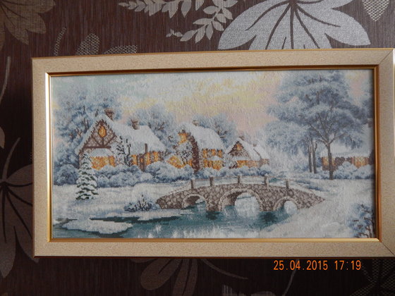 Работа «Зимний закат»