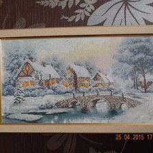 Работа «Зимний закат»