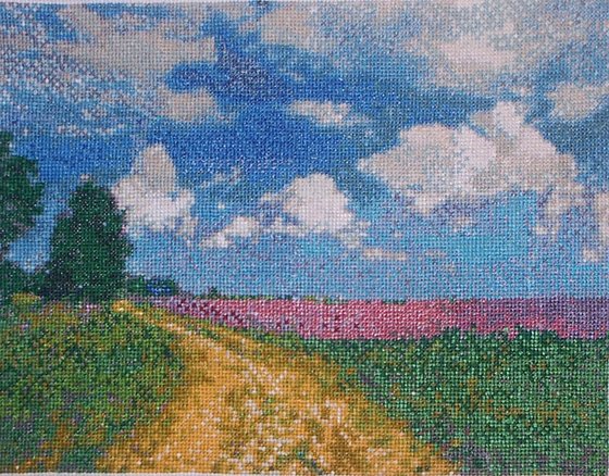 Работа «поле в цвету»