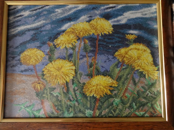 Работа «Одуванчики у воды»