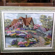 Работа «Мостик в цветах .»