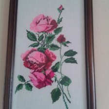 Работа «Розовые розы»