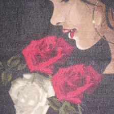 Работа «девушка,розы.»