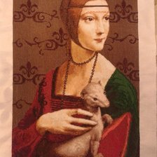 Работа «Девушка с горностаем»