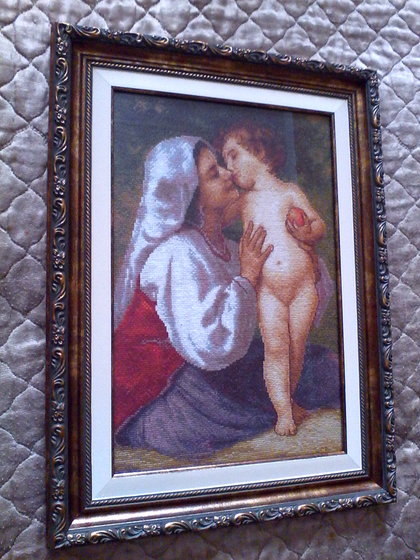 Работа «Поцелуй. По мотивам картины В. Бугро.»