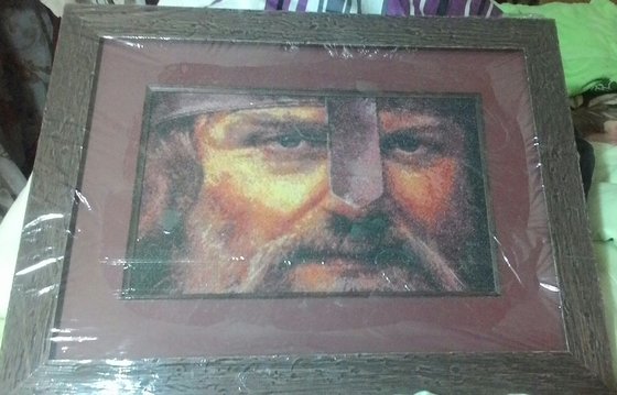 Работа «Мужичок мой приоделся: только что из мастерской»