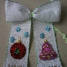 Работа «Новогодний бантик2»