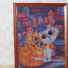 Работа «коты на крыше»