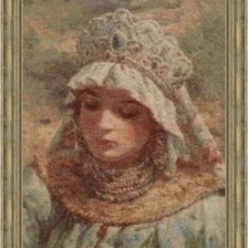 Работа «Девушка в кокошнике»