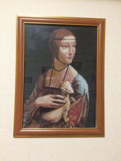 Работа «Девушка с горностаем.Леонардо да Винчи.»