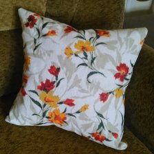 Работа «Подушка ЦВЕТЫ»