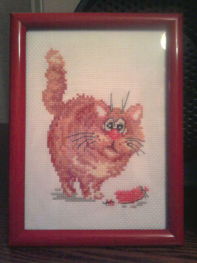 Работа «Рыжий кот и сосиська..упс :)»