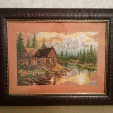 Работа «Вечер в горах. Набор Алиса»