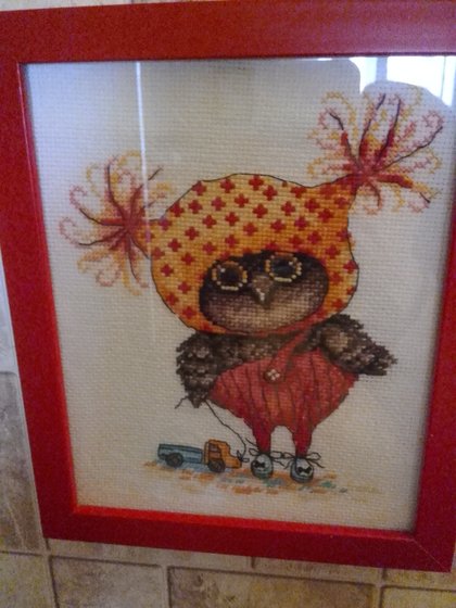 Работа «Совушка Глаша))»