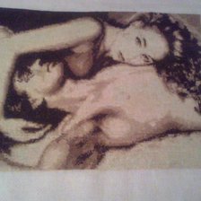 Работа «пара в коричневых тонах»