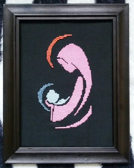 Работа «Дева Мария с младенцем»