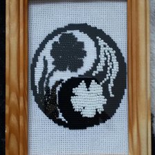 Работа «Инь Ян (цветы)»