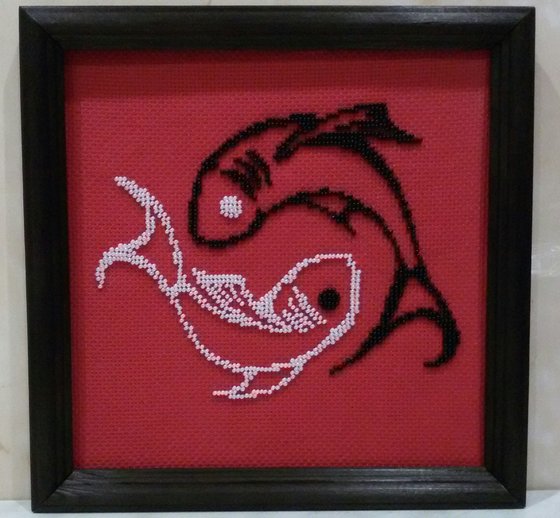 Работа «Карпы Кои "Инь Ян"»