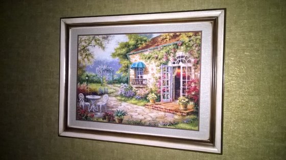 Работа «Цветущий сад уже в оформленном виде.»