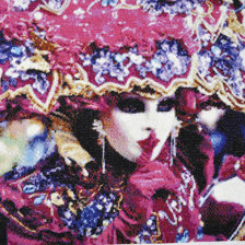 Работа «Венецианская маска - Черника»