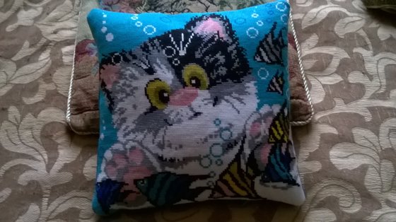Работа «Подушка "Котенок"»