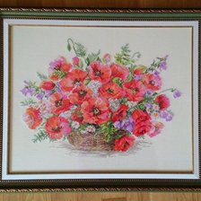 Работа «Корзина маков (Алиса)»