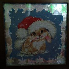 Работа «Зимний  зайка»